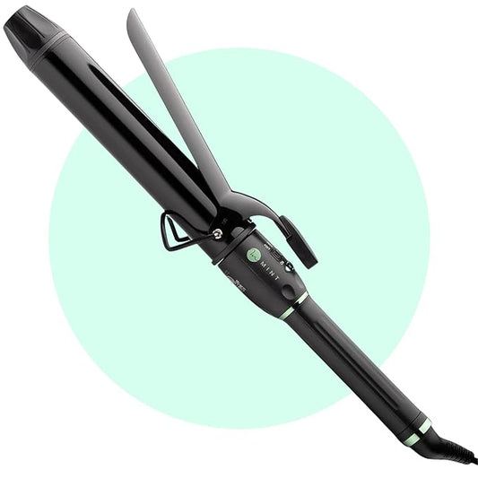 MINT Professional Extra Long Hair Curling Iron 1 1/2 inch | 2-Heater Ceramic Barrel That Stays Hot | 1.5 Inch Hair Iron Curler for Beach Waves | Travel-Ready International Dual Voltage