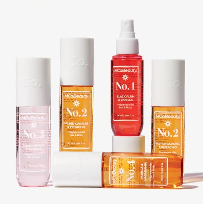 MCoBeauty - Fragrance Mist No.1 - Light Body Mist and Hair Perfume with Plum, Vanilla and Musk - Gifts for Women, Feminine Spray, Self Care Gifts for Women - 90ml Bottle