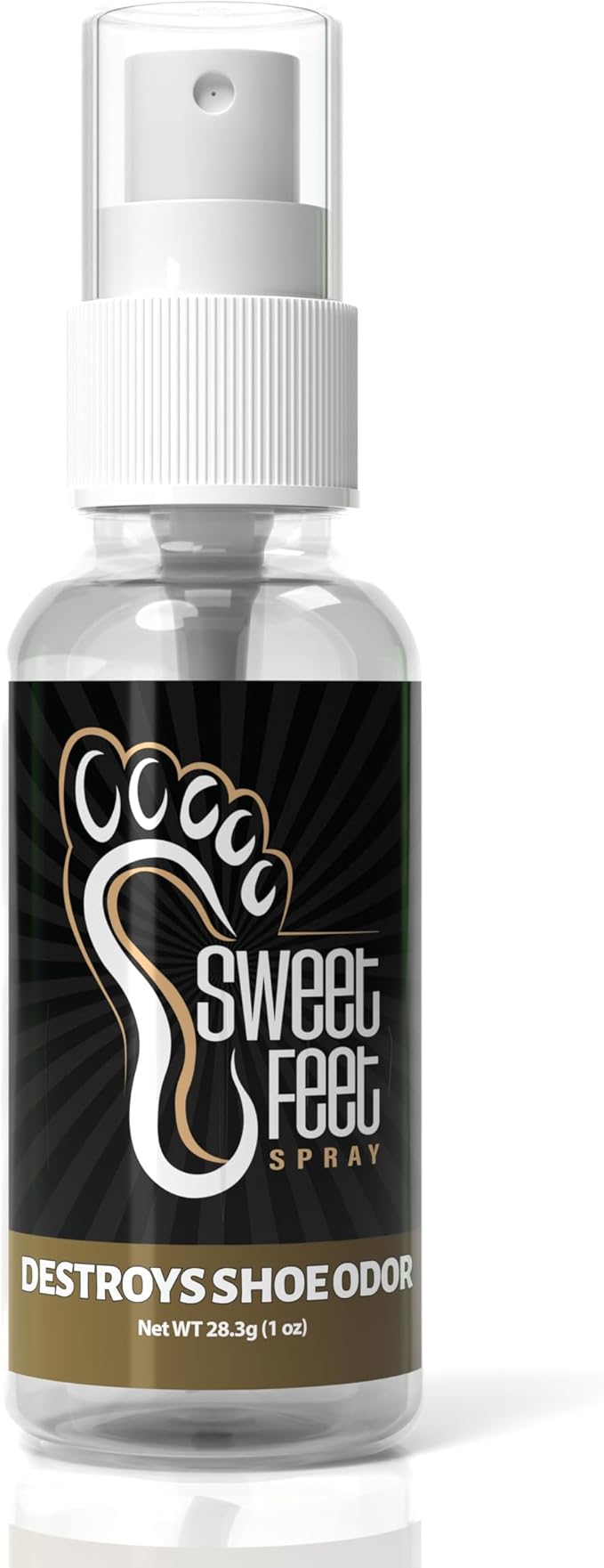 Sweet Feet Fresh Scent Shoe Spray – 1 oz Travel Size – Fast-Drying Footwear Mist for Sneakers, Cleats, Gym Bags & More – TSA-Friendly