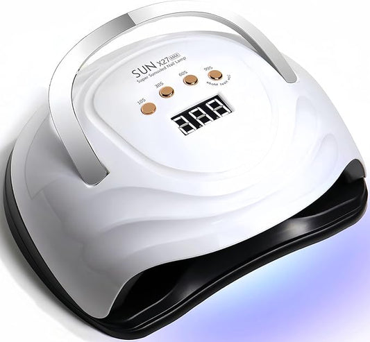 UV LED Nail Lamp with 81 Beads, 380W Nail Curing Lamps for Gel Polish with Automatic Sensor/4 Timer Setting,Led Nail Dryer, Professional Nail Art Drying Tools for Fingernail and Toenail