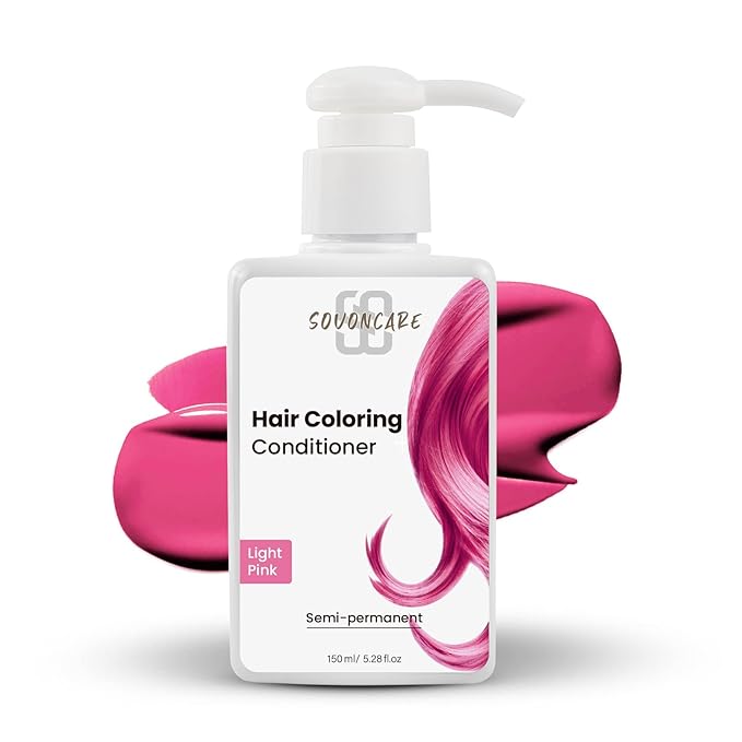 SOVONCARE Pink Hair Color Depositing Conditioner Mask 5.28 OZ, Cruelty-Free