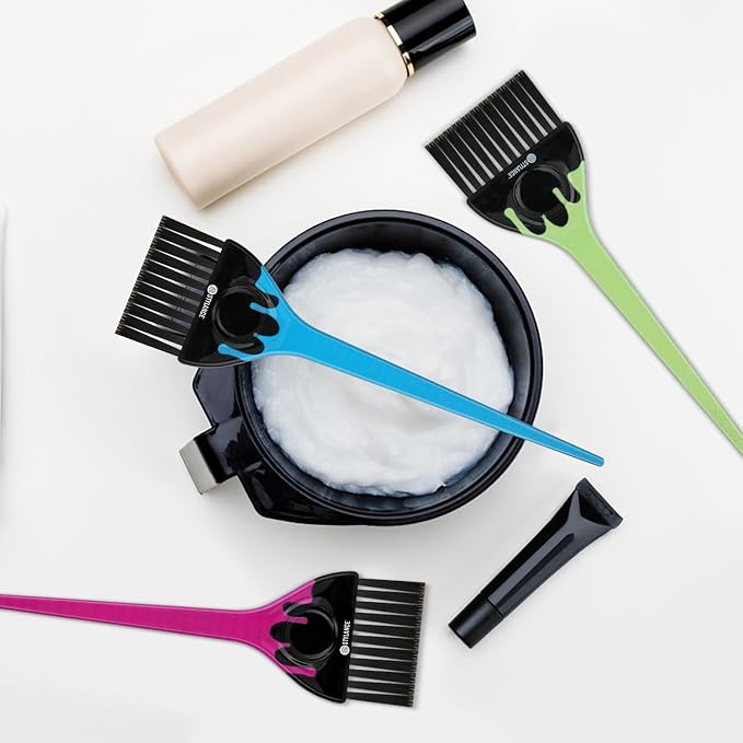 3 Pieces Hair Color Brush Tool Set - Coloring Brush for Hair Dye, Brushes Kit for Salon & DIY