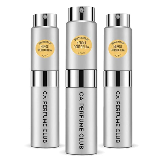 CA Perfume Impression of Neroli Portofilia for Women and Men Citrus Aromatic Scent Long Lasting Unisex Fragrance Eau De Parfum Travel Size Refillable Atomizer Spray 0.27 Fl Oz 8ml (Pack of 3)