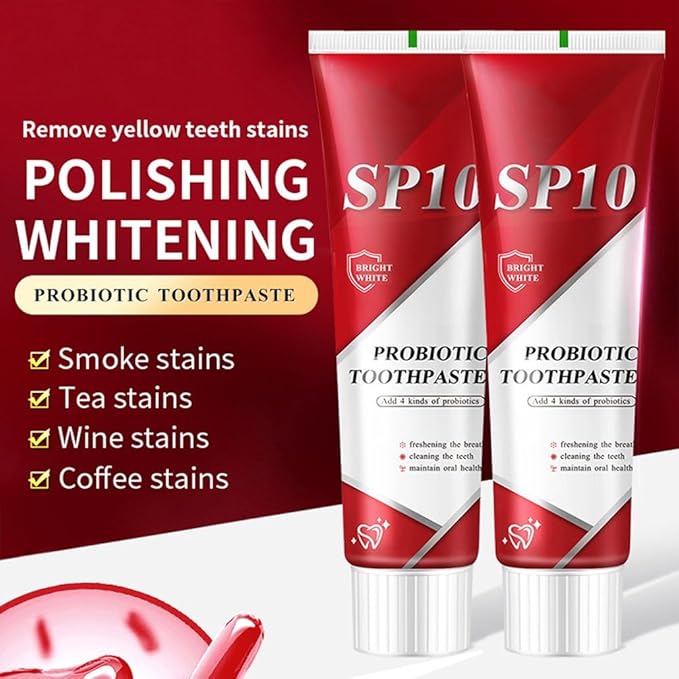 SP 10 Probiotic Whitening Toothpaste - Enhance Oral Health with SP 10 Toothpaste for Brighter, Healthier Teeth