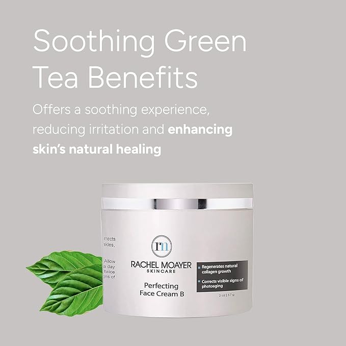 Rachel Moayer Perfecting Face Cream B, Anti Aging Moisturizer for the Face, Perfect for Day & Night, Wrinkle Remover, Boosts Collagen, and Photoaging Repair, for Men & Women