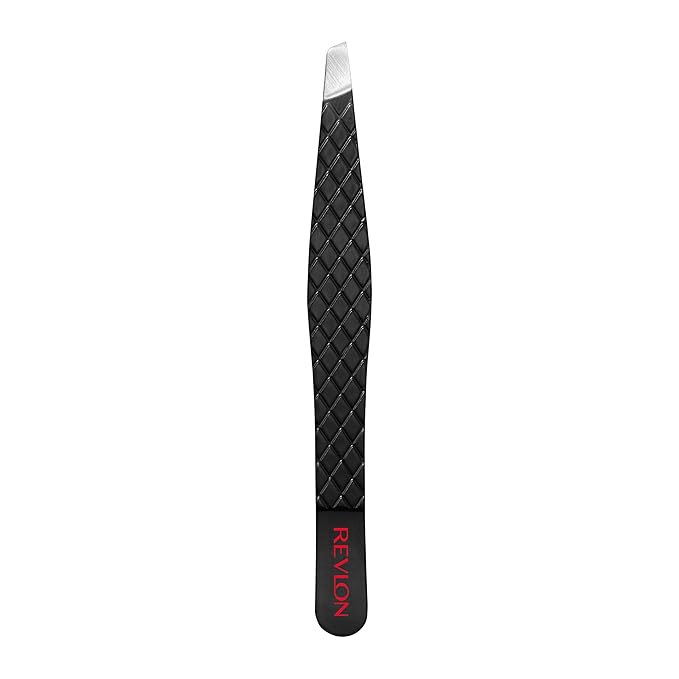 Revlon Eyebrow Tweezer, Stainless Steel | Pack of 2 | For Men & Women