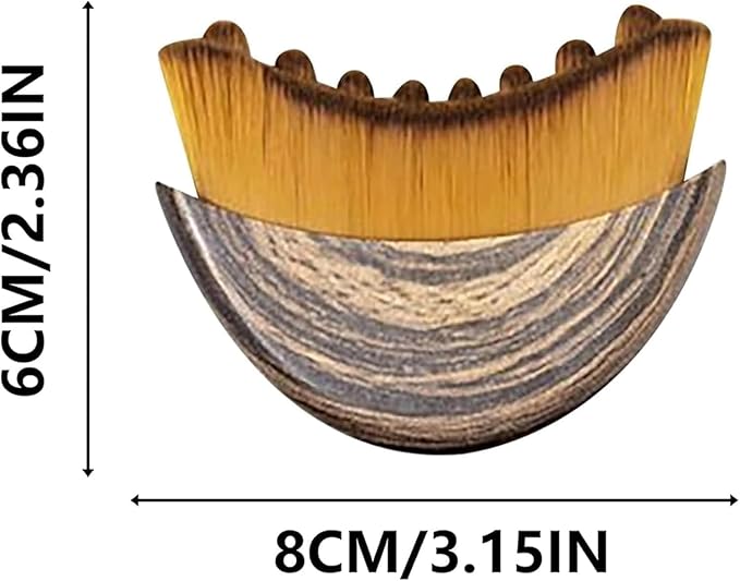 Lymphatic Contour Face Brush for Sculpting – Anti-Puffiness, Detox & Lift, Improves Skin Glow & Absorption – Precision-Fit Massager for Daily Tension Relief (Brown)