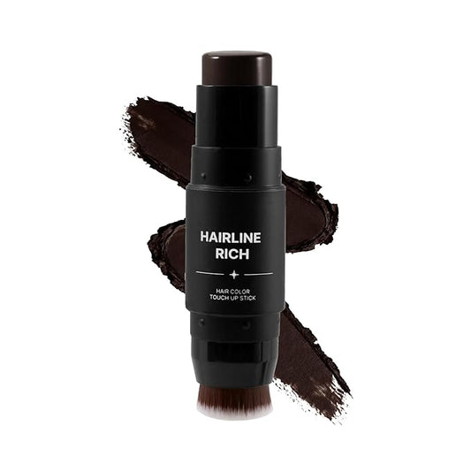 Root Touch Up Hair Color Shadow Powder, Gray Hair Cover Up Hairline Powder for Women, Double Head Cover Blond With Sponge & Brush, Waterproof Hairline Concealer