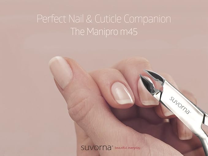 Suvorna Professional Cuticle Trimmer and Professional Cuticle Nippers - Cuticle Clippers for Women and Men - Cuticle Cutter For Nails - Sharp Cuticle Nippers Professional for Spas and Salons