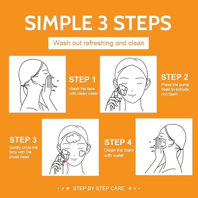 Turmeric Wash and Care Three Piece Set,Turmeric Facial Cleanser & Turmeric Soap Bar & Turmeric Face Scrub Pads,Face & Body Cleanser,Turmeric Cleansing Skincare Set, Deep Cleansing