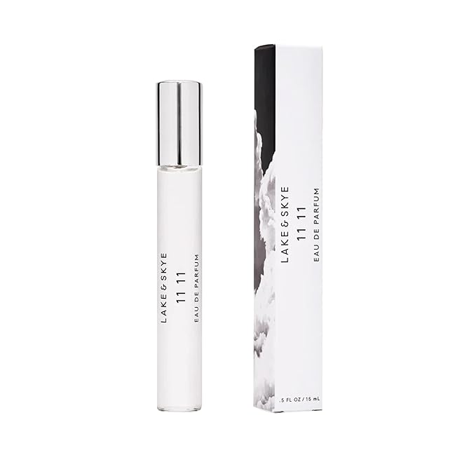 Lake & Skye 11 11 Eau de Parfum Travel Spray, Long Lasting Fragrance, 0.5 fl oz (15 ml) - Skin Musk, Clean, Vegan, Paraben-Free, Cruelty-Free