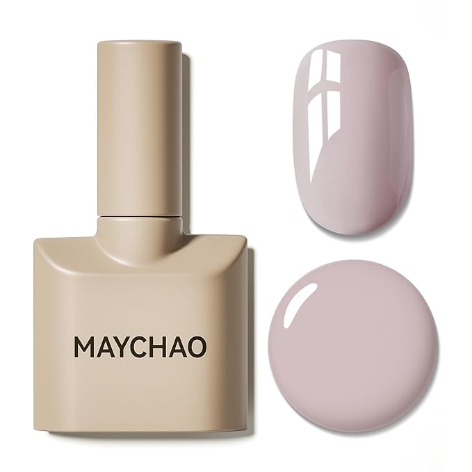 MAYCHAO 15ML Gel Nail Polish 1Pc Stone Beige Gel Polish Soak Off UV LED Nail Polish Nail Art Starter Manicure Salon DIY at Home, 0.5 OZ
