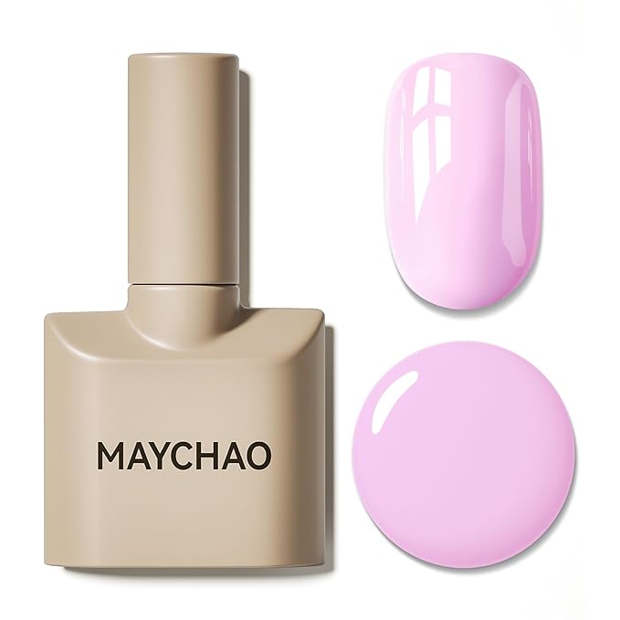 MAYCHAO 15ML Cake Pop Gel Nail Polish 1Pc Pop Pink Gel Polish Soak Off UV LED Nail Lamp Curing Needed for Nail Art Manicure Salon DIY at Home, 0.5 OZ