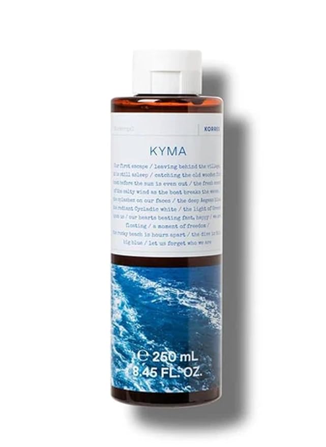 KORRES Kyma Eau De Toilette 1.69 Fl Oz & Shower Gel 8.45 Fl Oz Set, Marine Citrus Scent, Clean Formulas with Aloe & Marshmallow Root Extract, Unisex Body Care, Vegetarian, Cruelty Free, Made in Greece
