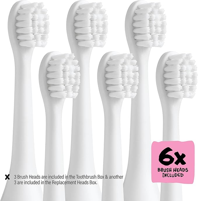 Made by Dentists Kids Electric Toothbrush - Rechargeable Vibrating Toothbrush with Timer, Includes 6 Replacement Heads, Gently Cleans Teeth, Girls and Boys, Kid & Toddlers Age 2+, Cheetah