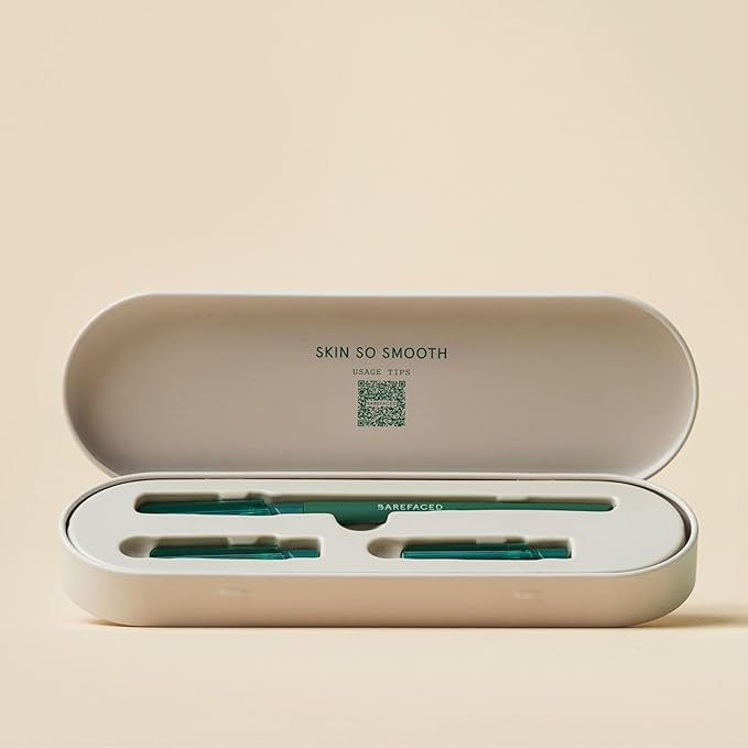 Barefaced Facial Razor – Stainless Steel Dermaplaning Tool for Women – Facial Shaving Tool Removes Peach Fuzz & Dead Skin, Improves Skincare Absorption, Brightens Skin & Smooths Makeup Application