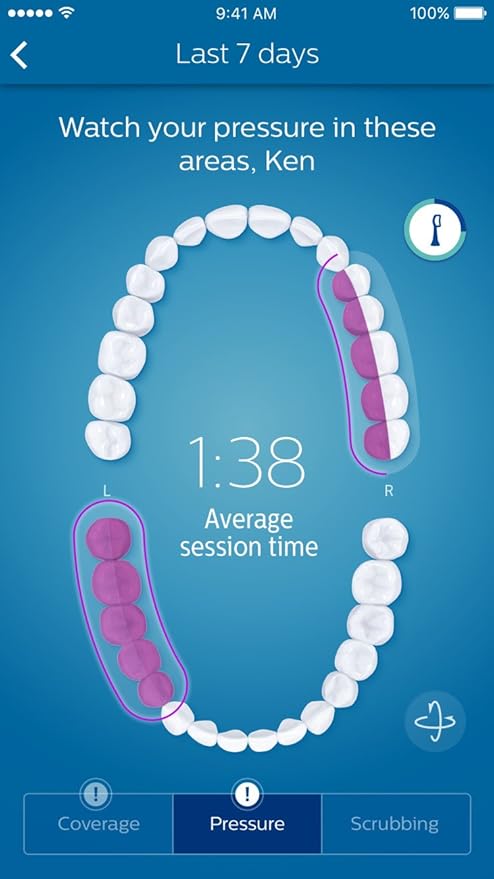 Philips Sonicare DiamondClean Smart 9750 Rechargeable Electric Power Toothbrush, Lunar Blue, HX9954/56