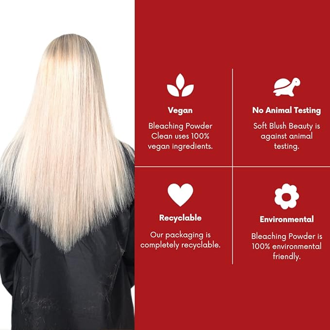 Morfose Professional Bleaching Powder 450 g / 15.8 oz Red Bleaching Powder Hairdressing Supplies Hair Brightener Salon Hairdresser Bleaching