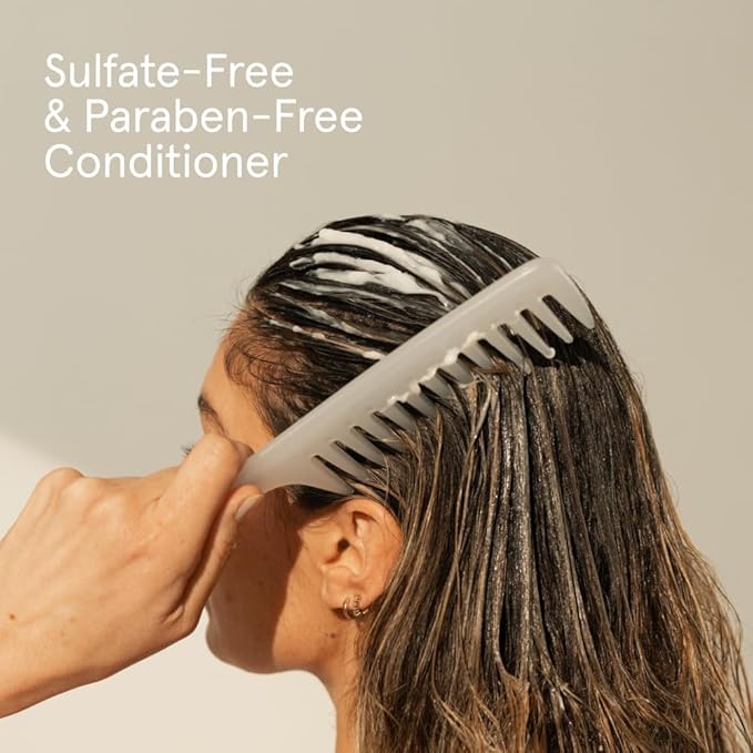 iRESTORE Biotin Hair Conditioner for Damaged Dry Hair - Good for Fine Hair Growth, Volumizing Thickening Conditioner with Ginseng & Argan Oil to Moisturize, Pair With Hair Loss Shampoo