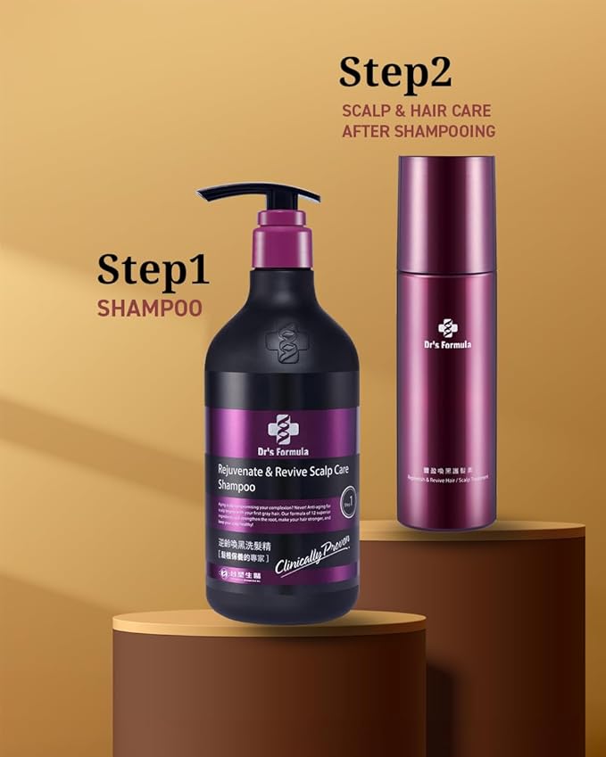 Dr's Formula Age-Defying Shampoo, Delay & Reduce Signs of Aging Gray Hair, Volumizing & Root Strengthening, Revitalizes Dry & Sensitive Scalp, 20.46 Fl Oz.