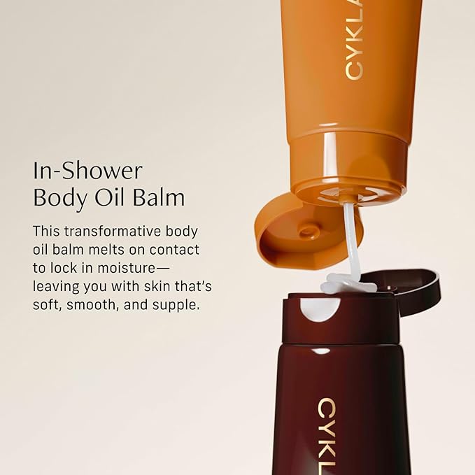 CYKLAR In-Shower Oil Balm. Vanilla Verve Scented Hydrating Body Moisturizer, with Ceramide NP and Multi-Lipid Complex. Nourishing Skincare for Soft, Smooth, Supple Skin. 5 Fl Oz