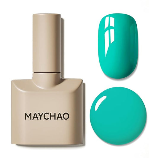MAYCHAO 15ML Gel Nail Polish 1Pc Deep Oceanside Gel Polish Soak Off UV LED Nail Polish Nail Art Starter Manicure Salon DIY at Home, 0.5 OZ