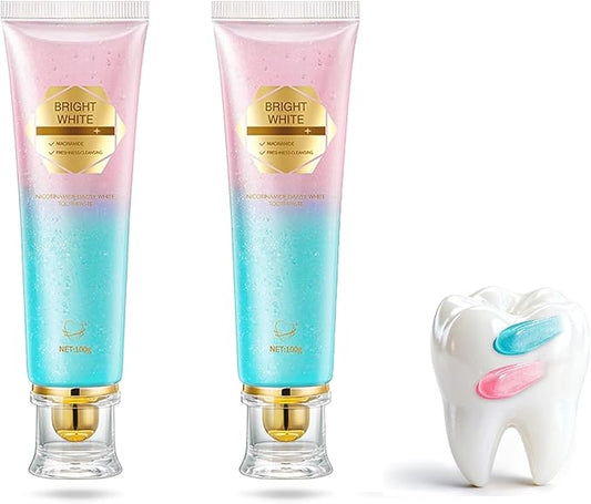 Niacinamide Whitening Toothpaste Natural Mild and Non-Irritating Nicotinamide White Toothpaste Prevents Tooth Decay Freshens Breath, and Promotes Oral Health