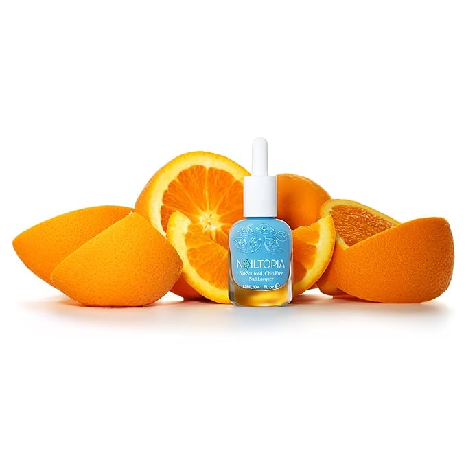Nailtopia Bio-Sourced, Chip-Free Nail Lacquer - Fast Dry Nail Polish - Superfood-Infused - Natural Nail Polish - Be More Pacific - 0.41 oz