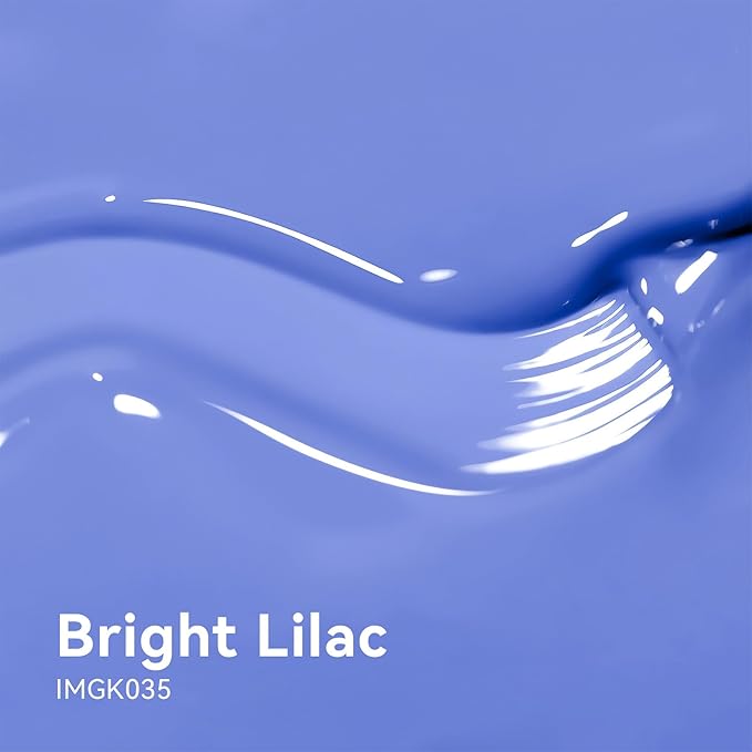 MAYCHAO 15ML Bright Lilac Gel Nail Polish 1Pc Purple Gel Polish Soak Off UV LED Nail Polish Nail Art Starter Manicure Salon DIY at Home, 0.5 OZ