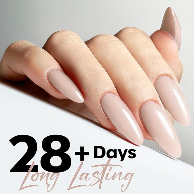 modelones Nude Gel Nail Polish Ivory Elegant Color Gel Polish Soak Off LED Nail Lamp Manicure Salon 15 ML