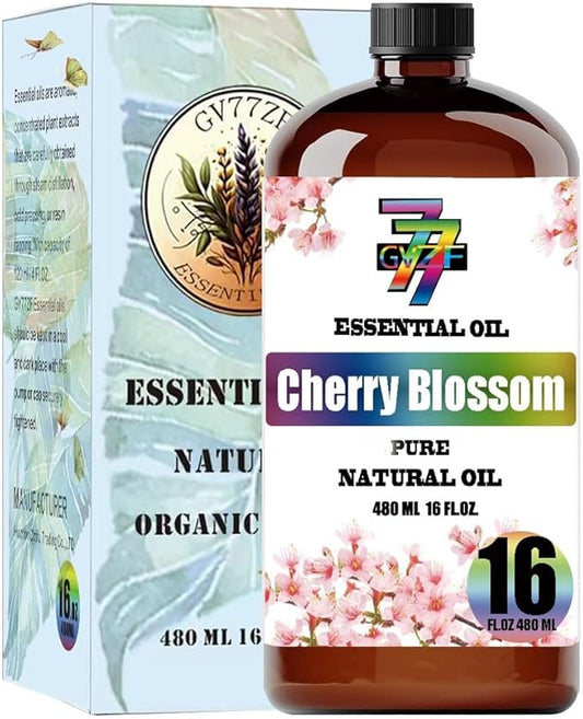 Cherry Blossom Essential Oil (16 oz / 480 ml) – Cherry Blossom Oils for diffusers, humidifiers, Home Baths, Cleaning Products, Yoga, DIY Soaps and DIY Scented Candles