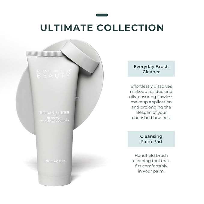 Rose and Ben Beauty Daily essentials - Everyday Brush Cleanser, Sheila Reusable Brush Towel