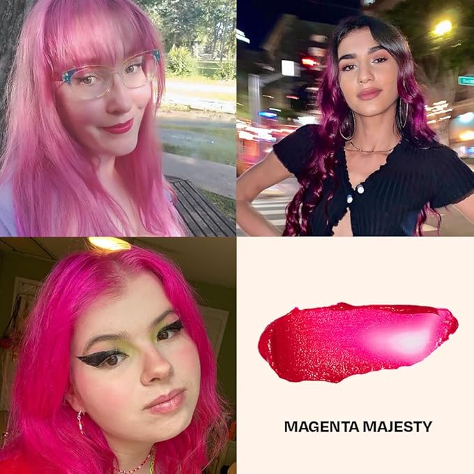 Overtone Daily Color Depositing Conditioner: 4.5oz Temporary Coloring Conditioner w/Shea Butter & Coconut Oil, Refresh Color & Prevent Fading, Vegan & Cruelty-Free, Extreme Magenta is Magenta Majesty