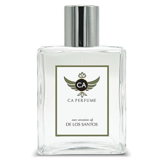 CA Perfume Impression of De Los Santos for Women and Men Eau De Parfum Floral Scent Long Lasting Unisex Fragrance Signature Scent for Day and Night Wear 3.4 Fl Oz 100ml