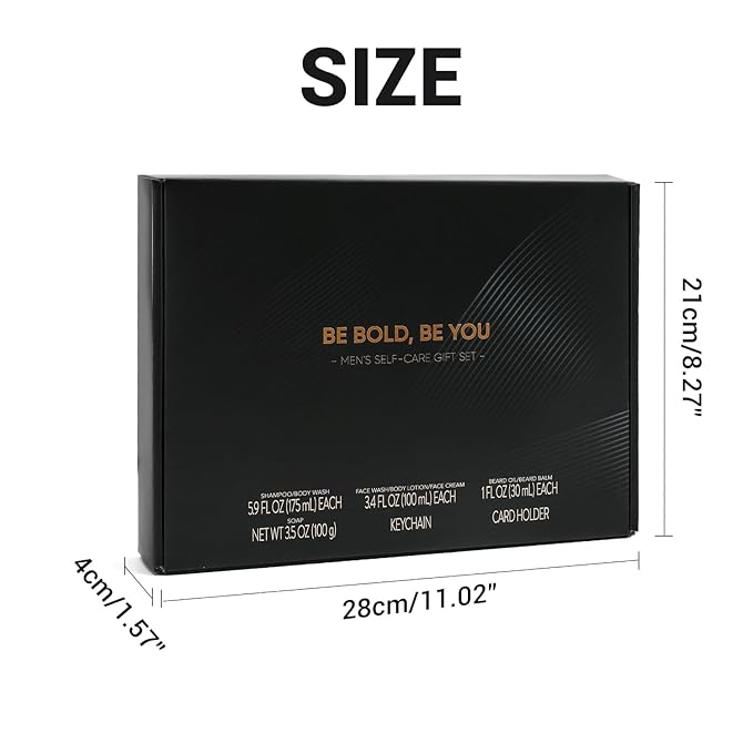 Rinse & Robust Beard Kit for Men, Christmas Gifts for Men, Sandalwood Beard Oil Gift Sets, Birthday Gifts Mens Stocking Stuffers for Dad Boyfriend Husband Valentines, Holiday Grooming Gift Set