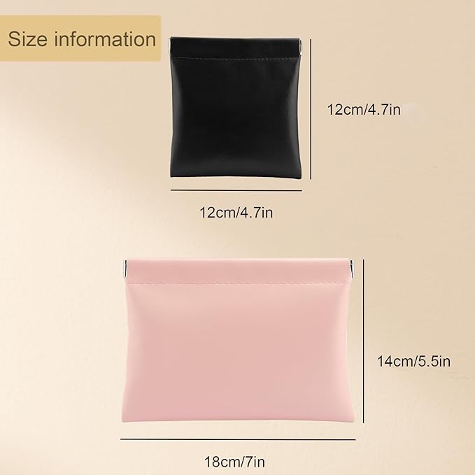 4 PCS Small Makeup Bag for Purse, Coin Purse for Women Lipstick Cosmetic Accessories Organizer, Mini Portable Cosmetic Bags, Small Travel Kit Storage Pouch (4 Medium), LQB-BH