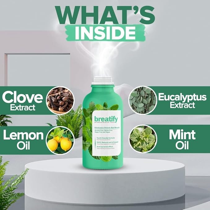 Bad Breath Eliminating Serum – Bad Mouth Smell Removing Drops – Easy to Carry and Handy Fresh Breath Oil-serum, 20 mL, 0.68 Oz (Pack of 3, 2.04 Oz)