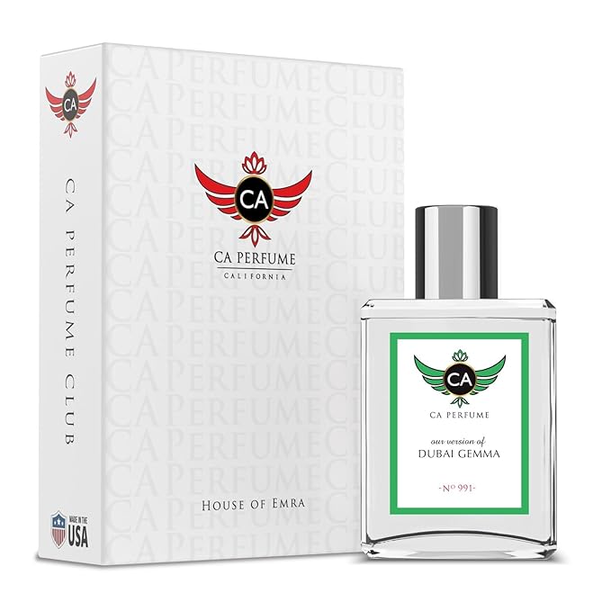 CA Perfume Impression of Dubai Gemma for Women & Men Eau De Parfum Spray Long Lasting Leather Perfume (1.7 Fl Oz / 50ml)