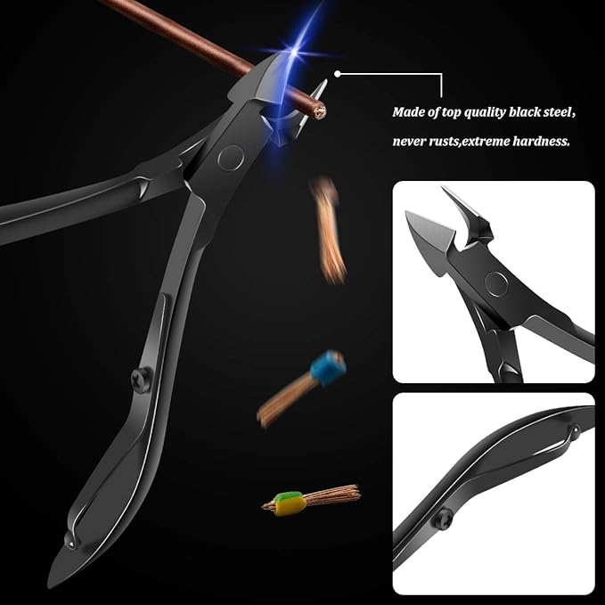 Manicure Set, ESARORA 18 In 1 Stainless Steel Professional Pedicure Kit Nail Scissors Grooming Kit with Black Leather Travel Case