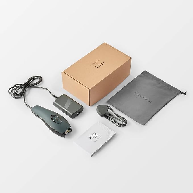 SmoothSkin Pure Adapt Green IPL Hair Removal Device, At-Home Laser Hair Removal for Women & Men, Visible Results in 2 Weeks, Safe for Face & Body, Painless, Long-Lasting Hair Reduction, Full Body Use