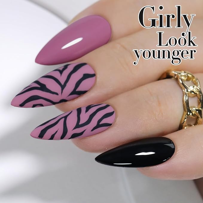 Double Rhythm 15ML Gel Polish Pure Sheer Same Color Same Bottle Soak Off Gel Polish Art Manicure Salon DIY at Home for Women (Wine Purple-A1469)