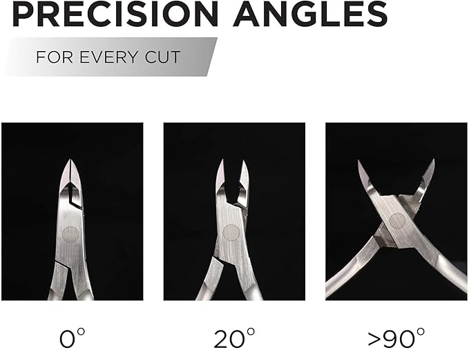 Vanfa Cuticle Nippers, Cuticle Trimmer, Professional Cuticle Cutter - Extremely Sharp - Stainless Steel - Square Head - Single Spring - VF05 Box Jaw #14 (Pack of 1)