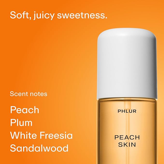 PHLUR Vanilla Peach Trio ($75 Value) - Exclusive 3pc Travel Size Body Mist Set ft. Vanilla Skin, Vanilla Nectar, Peach Skin (3 x 3 fl oz)