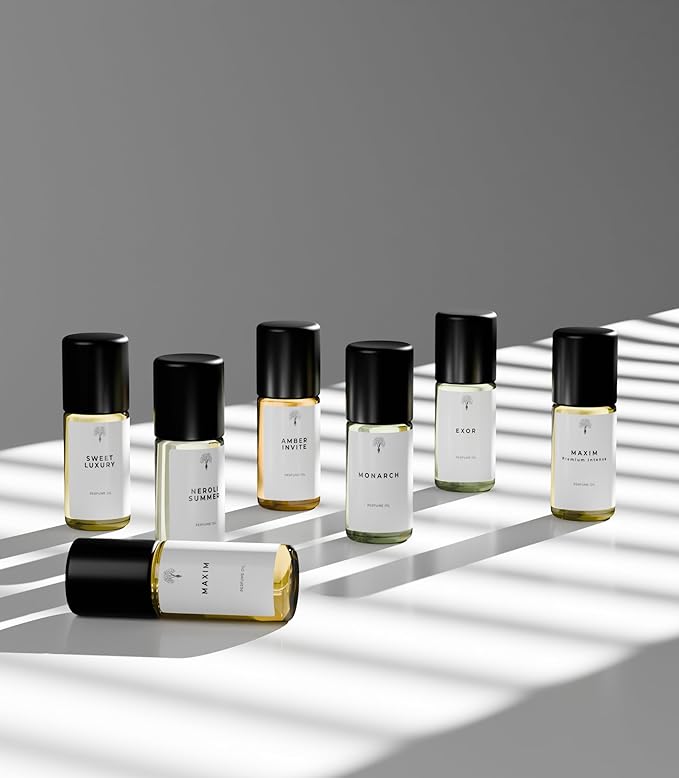Eternal perfume oils - Discovery Set5 (7 x 5ml/1.18 fl. oz) - Testing Sampler Fragrances - Diverse Fragrance Collection - Inspired by Luxury Scents - Long-Lasting - Perfumes Sample Collection