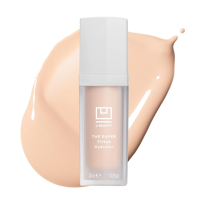 U Beauty The Super Tinted Hydrator Hyaluronic Acid Moisturizing Cream - Mega-Dose Skin Hydrator for Supple, Smooth, and Softer-Looking Skin For Up To 48 Hours - Shade 1-1.0 oz