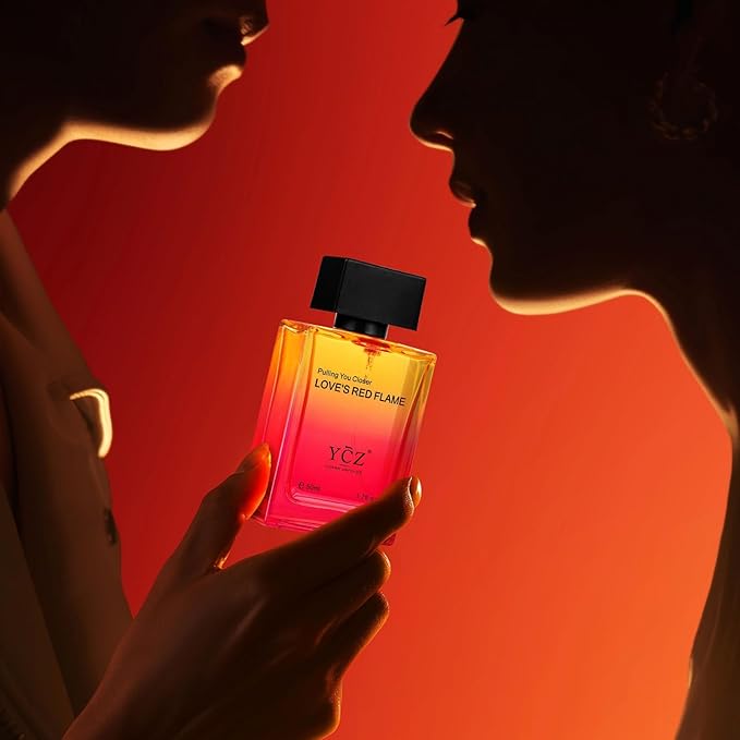 Ycz LOVE'S RED FLAME Eau de Parfum Spray, Long-Lasting Fragrance for Men, Daily Use Men's Casual Cologne, A Signature Scent Great Holiday Gift A Gift for Any Occasion,50 ml (1.65 fl. Oz)