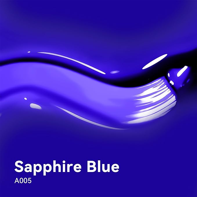 MAYCHAO 15ML Sapphire Blue Gel Nail Polish 1Pc Royal Bright Blue Nail Polish Soak Off UV LED Nail Gel Polish Nail Art Starter Manicure Salon DIY at Home, 0.5 OZ