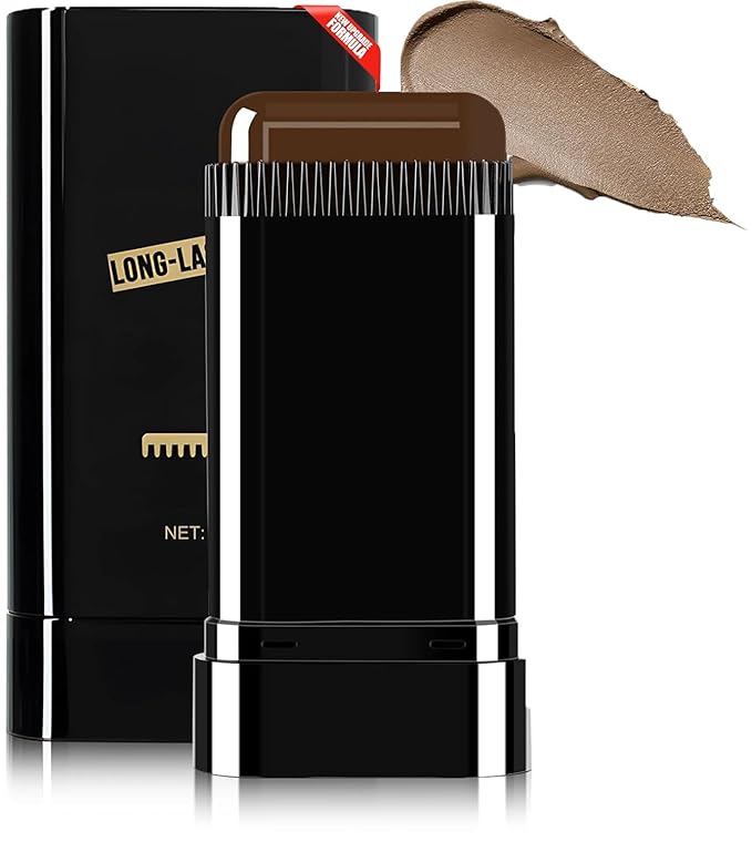 2-in-1 Hair Color Comb Waterproof Sweat-Proof Instant Gray Coverage,Portable Color Touch-Up Hair Sticks With Comb,Quick Touch-Up Hair Dye Stick for Men & Women (Dark Brown)