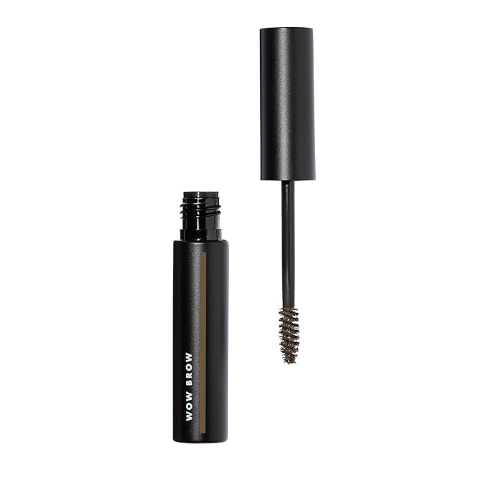 e.l.f. Wow Brow Gel, Volumizing, Buildable, Wax-Gel Hybrid, Creates Full, Voluminous-Looking Brows, Locks Brow Hairs In Place, Neutral Brown