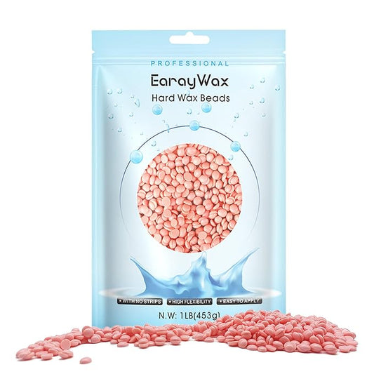 Hard Wax Beads for Hair Removal - Brazilian Waxing, Sensitive Skin, Face, Eyebrow, Legs at Home - 1lb Pearl Wax